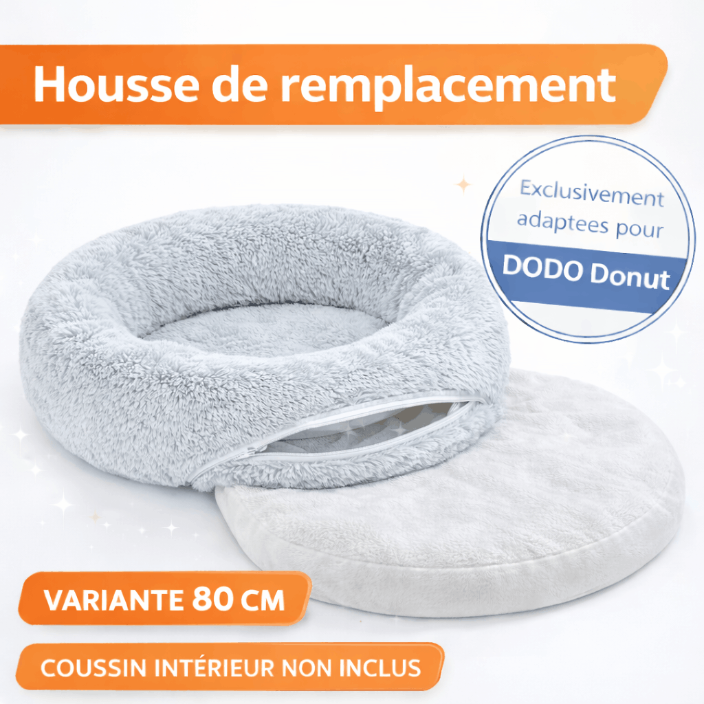 Panier apaisant pour chien – DODO Donut™ orthopédique & anti-stress