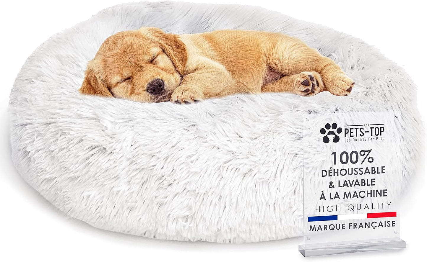 Panier apaisant pour chien – DODO Donut™ orthopédique & anti-stress