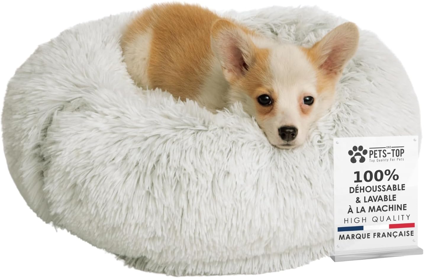 Panier apaisant pour chien – DODO Donut™ orthopédique & anti-stress