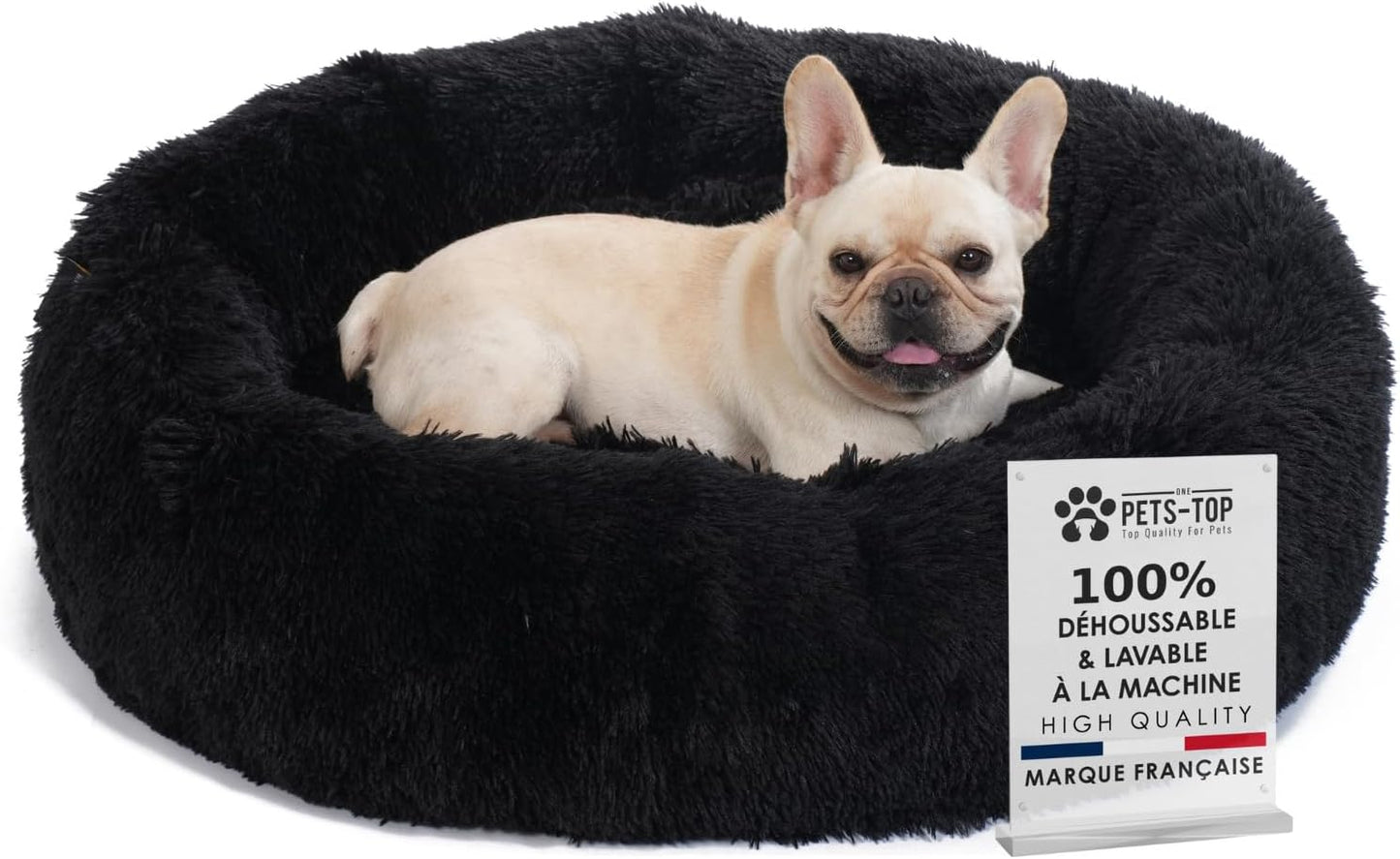 Panier apaisant pour chien – DODO Donut™ orthopédique & anti-stress