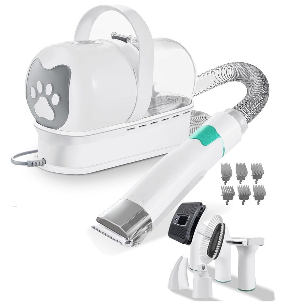 Machine de toilettage 7-en-1 chien & chat – Aspirateur, tondeuse & soins