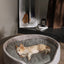 Lit ovale pour chien & chat – Coussin orthopédique toutes saisons