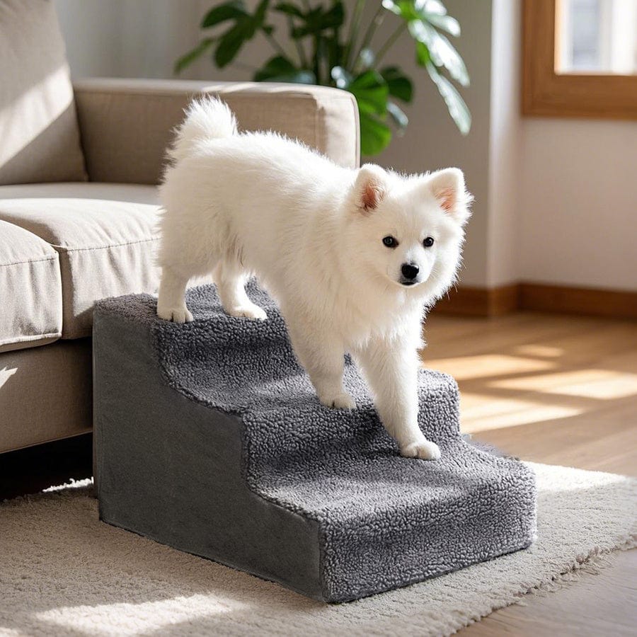 Escaliers 3 marches chien & chat – Housse lavable & antidérapante - One PETS - TOP