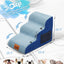 Escaliers 3 marches pour chien – Housse lavable & antidérapante Bleu One PETS-TOP