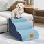 Escaliers 3 marches pour chien – Housse lavable & antidérapante Bleu One PETS-TOP