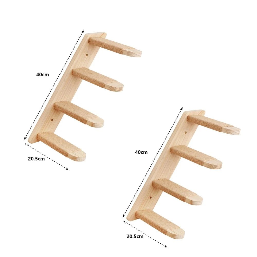 Étagères d'escalade murales pour chat – Hamac, griffoir, pont, escalier - One PETS - TOP