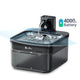 Fontaine eau automatique 2,5L inox – Distributeur sans fil - One PETS-TOP