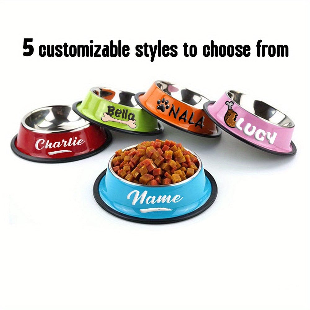Gamelle personnalisée antidérapante chien & chat – Acier inoxydable premium One PETS-TOP