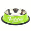 Gamelle personnalisée antidérapante chien & chat – Acier inoxydable premium Vert 1 / S One PETS-TOP