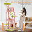 Grand arbre à chat 180cm – Tour avec hamac, griffoir sisal, jouets - One PETS - TOP
