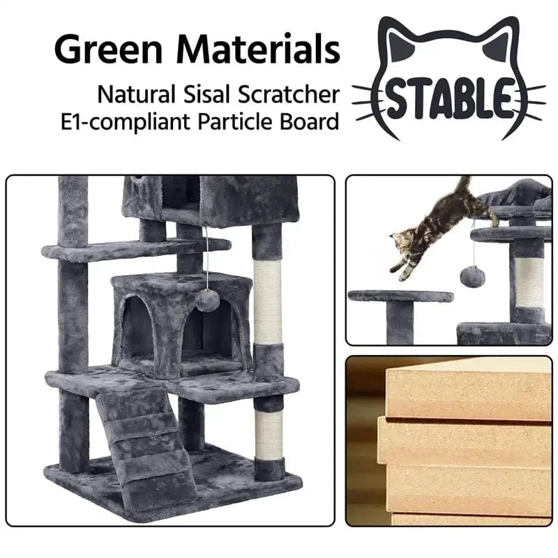 Grande maison pour chatons et chats – Tour condo avec griffoirs - One PETS - TOP