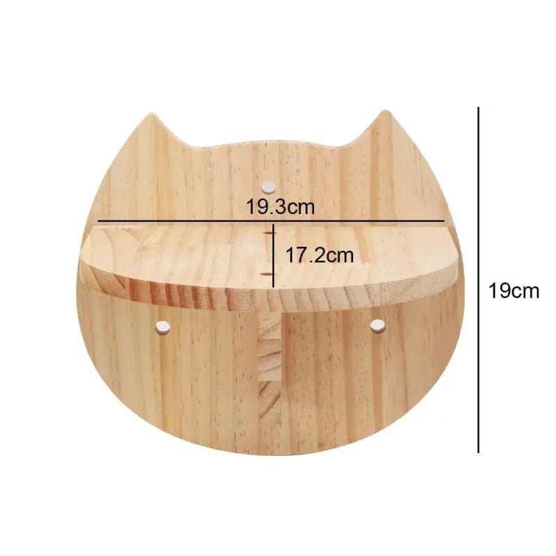 Hamac mural d'escalade pour chat, poteau à gratter pour meubles en bois, marches d'échelle, chats dormant et jouant - One PETS - TOP