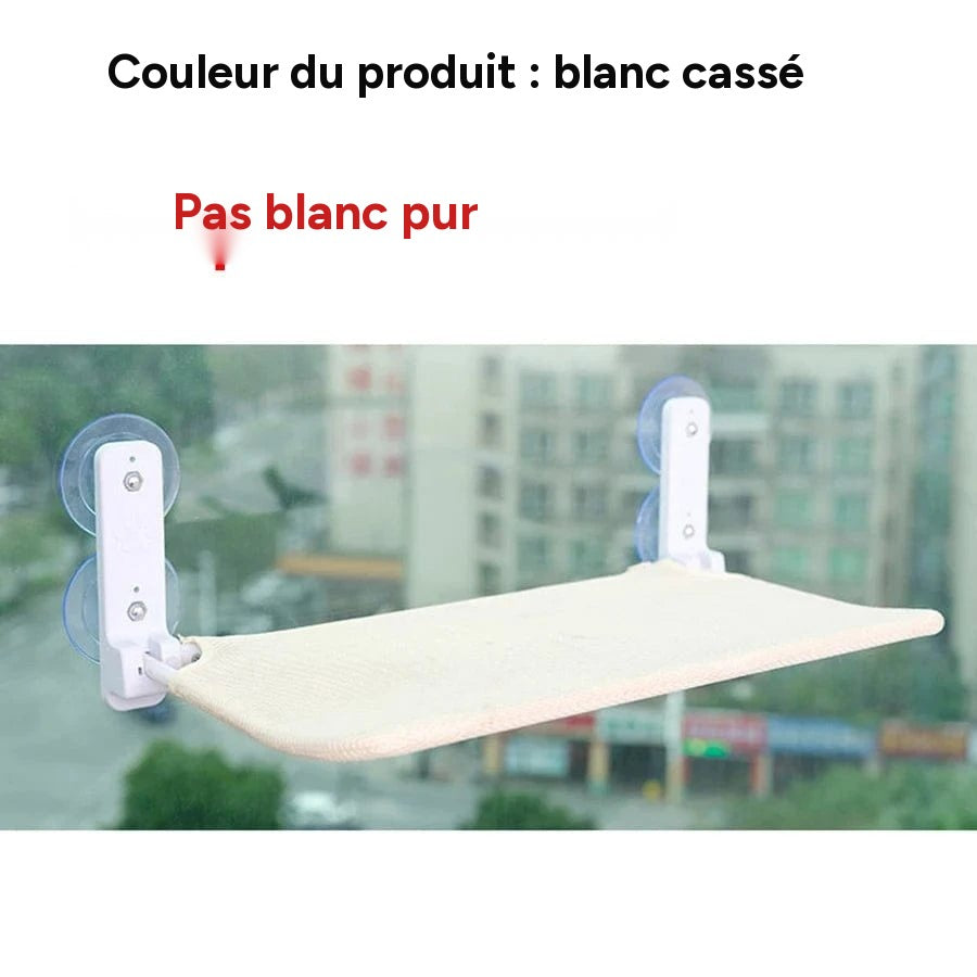 Hamac pliant pour chat plateforme fenêtre avec double ventouse – vue 2