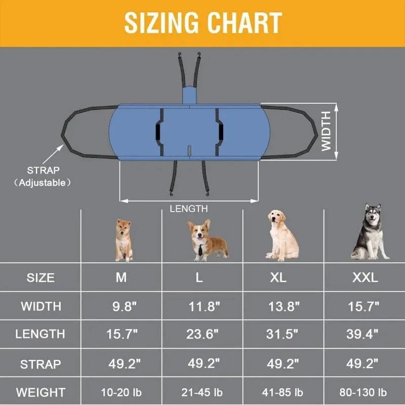 Harnais de soutien chien âgé – Aide marche & récupération - One PETS - TOP