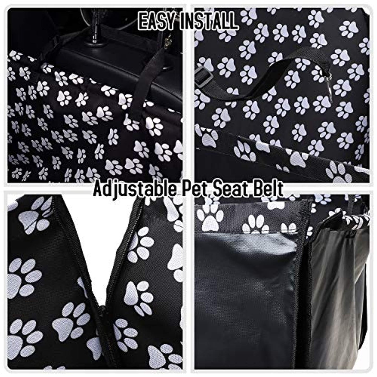 Housse De Siège D’Animal, Housse De Protection Arrière Avec Laisse De Sécurité Pour Voyage De Chiot, Imperméable Respirante Pour Voiture/Suv/Camion One PETS-TOP