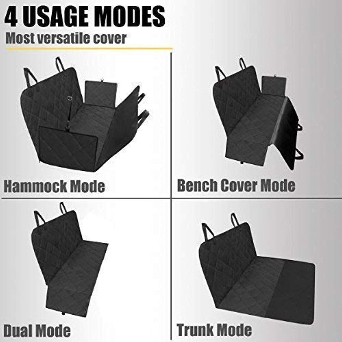 Housse De Siège Pour Chien Protection De Banquette Siège Arrière Imperméable Hamac De Chien Pour Banquette Arrière Pour Voitures/Vus Antidérapant Hamac Nettoyage Facile One PETS-TOP