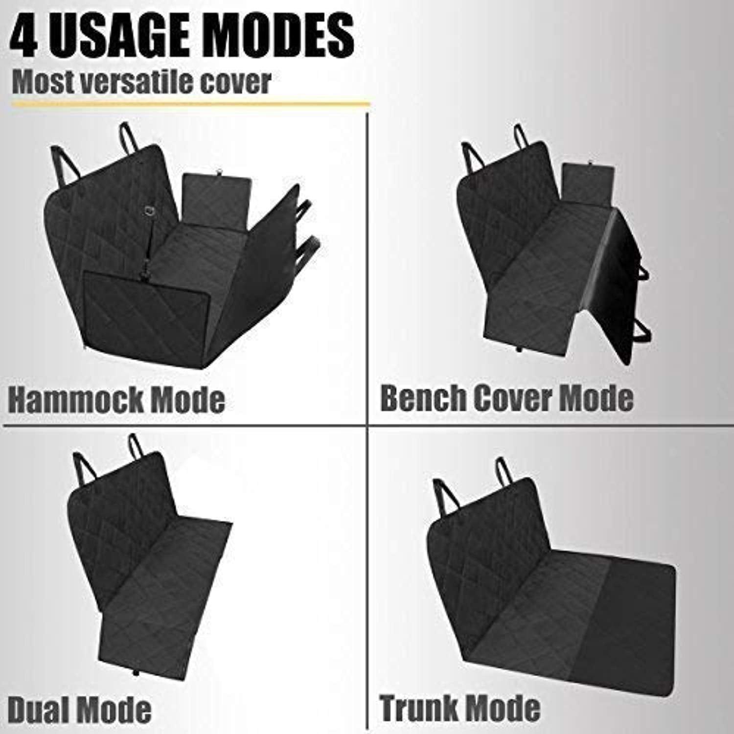 Housse De Siège Pour Chien Protection De Banquette Siège Arrière Imperméable Hamac De Chien Pour Banquette Arrière Pour Voitures/Vus Antidérapant Hamac Nettoyage Facile One PETS-TOP