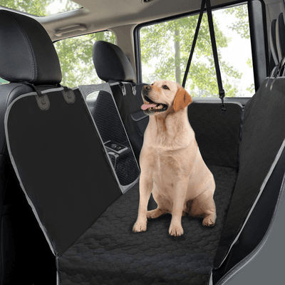 Housses De Siège D'Auto Pour Chien, Housse Protection De Siège D'Arrière Tansport Chien En Voiture Avec Fenêtre De Visualisation, Housse Banquette Imperméable Pour Voitures Et Vus, 145 X 136 Cm, Noir - One PETS - TOP