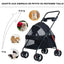 Poussette pliable légère pour animaux – vue 10