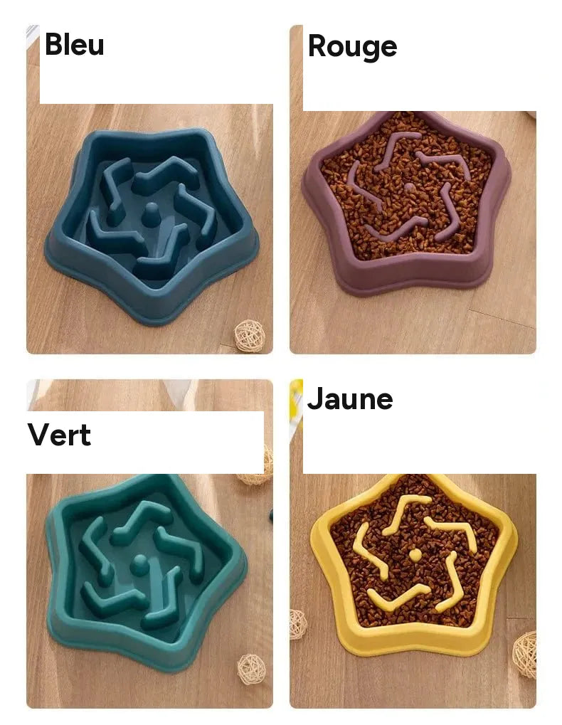 Bol nourriture lente anti-etouffement pour chiens et chats