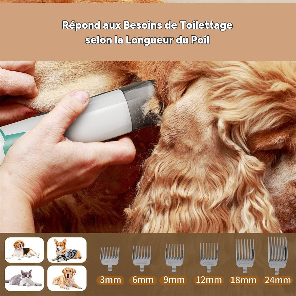 Machine de toilettage 7-en-1 chien et chat – vue de profil