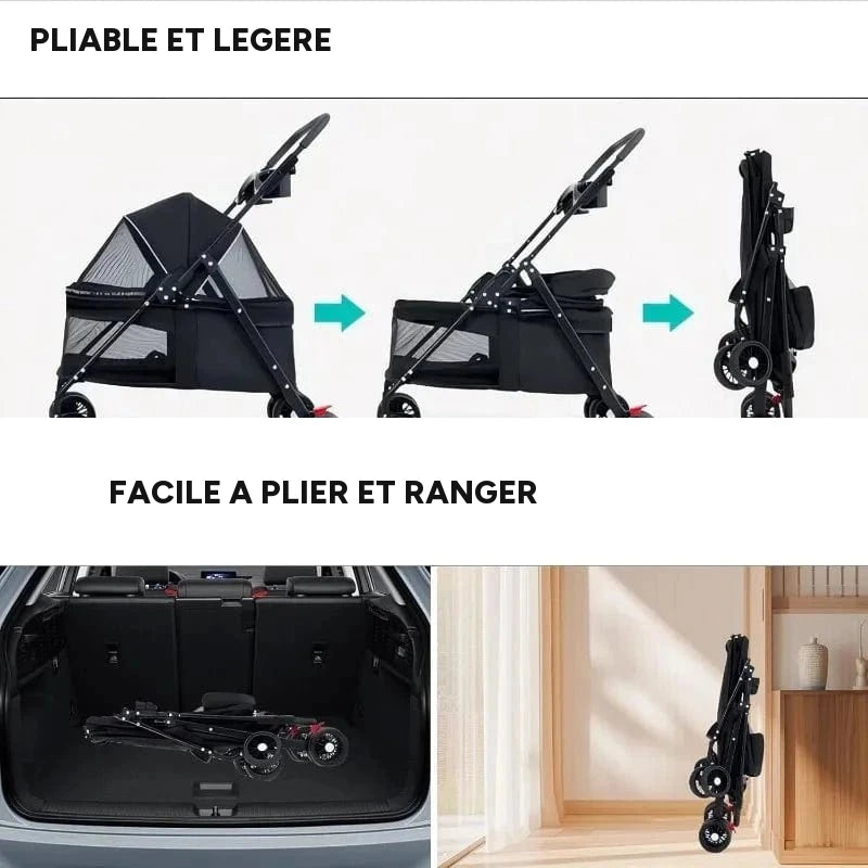 Poussette pliable légère pour animaux – vue 11