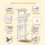 Arbre a chat XXL 210 cm - infographie 9
