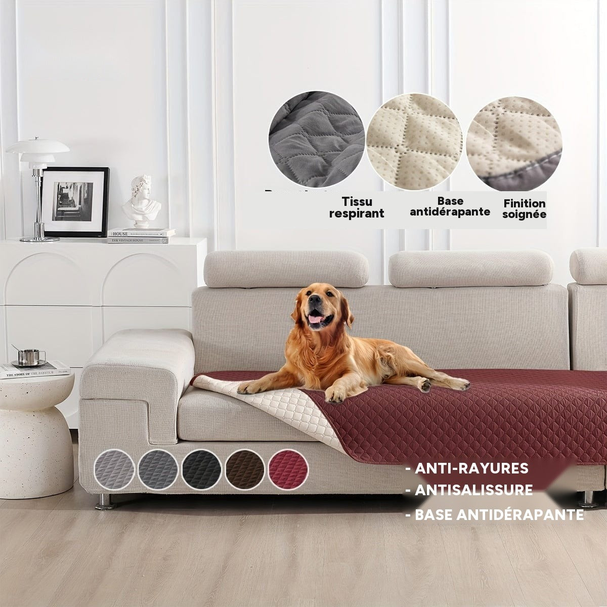 Couverture chien anti rayures