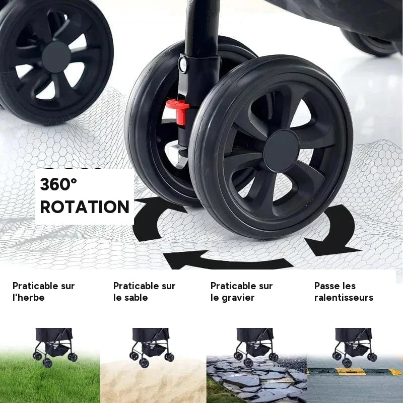 Poussette pliable légère pour animaux – vue 12