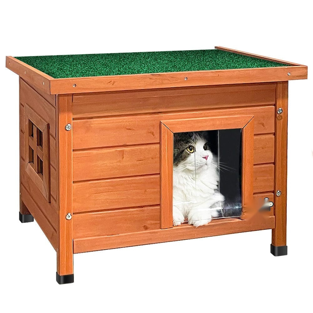Maison en bois pour chat - niche interieure exterieure toit etanche – emballage