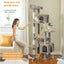 Grand arbre à chat 180cm – Tour avec hamac, griffoir sisal, jouets - One PETS-TOP – vue 14