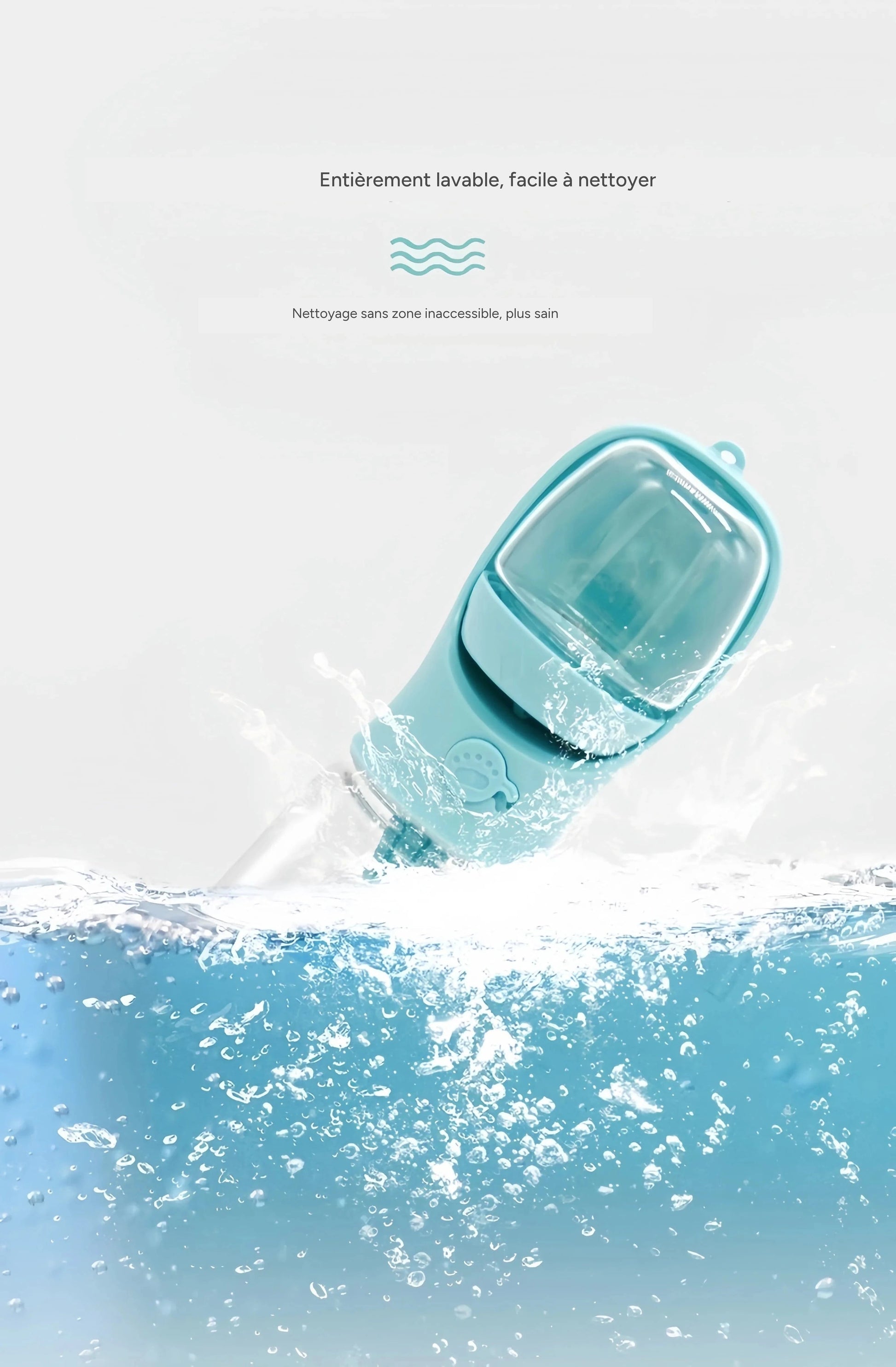 Bouteille d'eau portable 2 en 1 pour chiens et chats - voyage outdoor 15