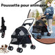Poussette pliable légère pour animaux