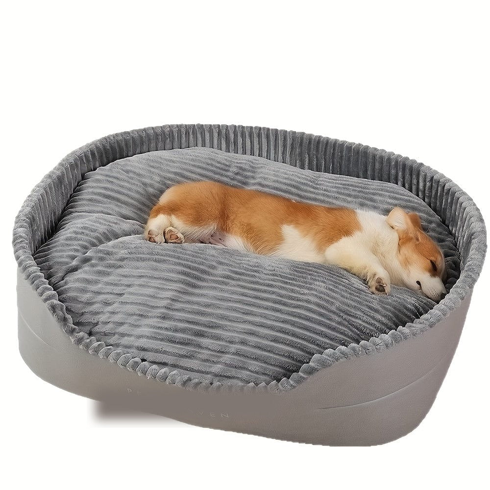 Lit ovale pour chien/chat, coussin orthopédique toutes saisons