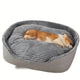 Lit ovale pour chien/chat, coussin orthopédique toutes saisons