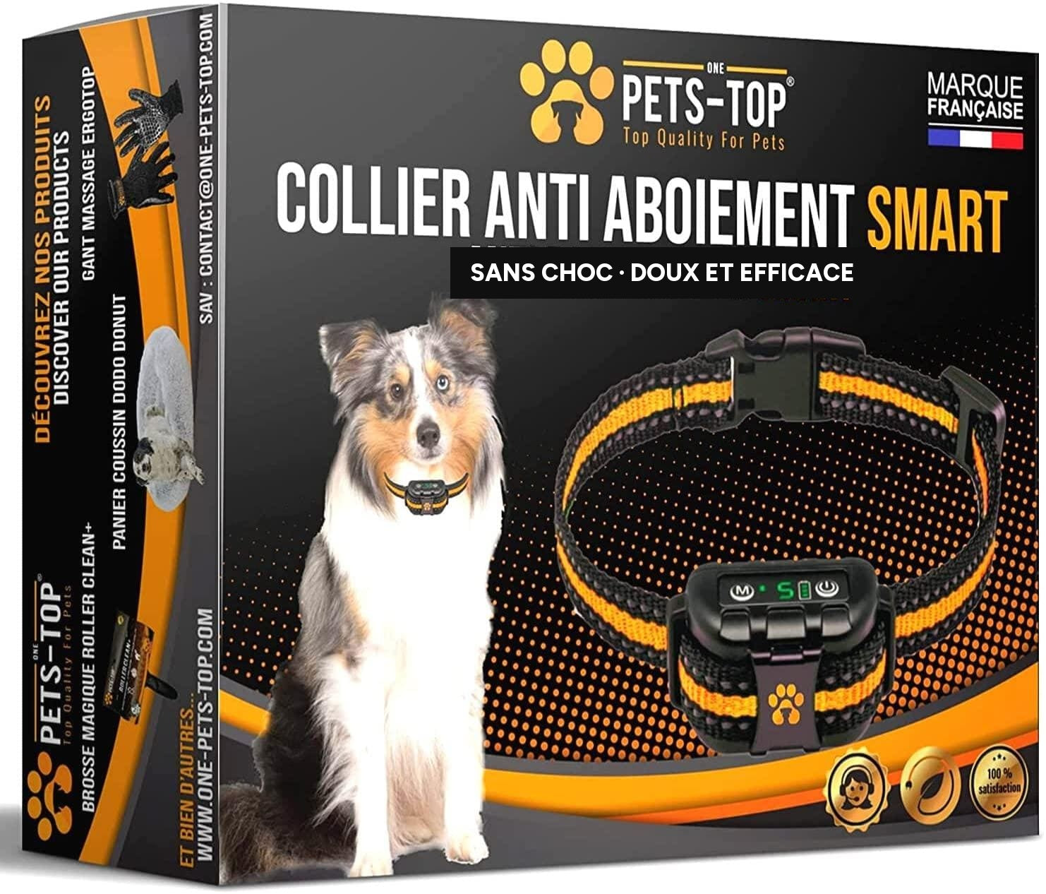 Collier anti-aboiement pour chien