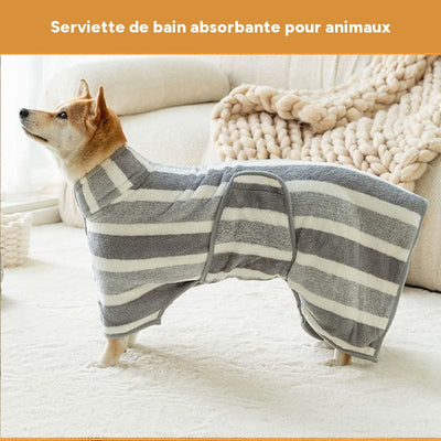Serviette chien microfibre – séchage rapide super absorbante – One PETS-TOP