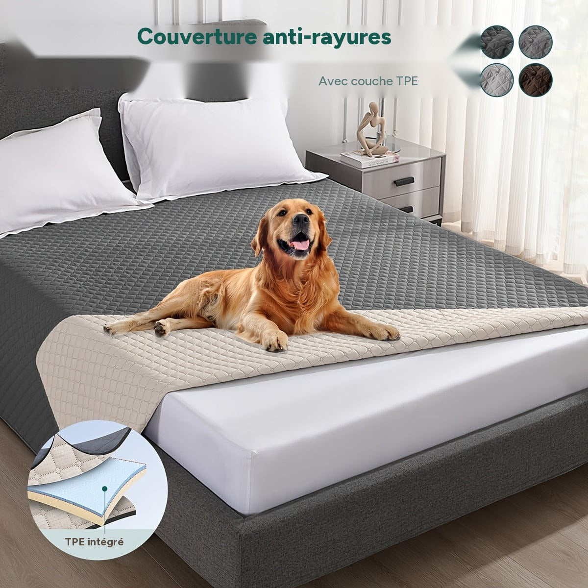 Couverture chien anti rayures