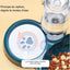 Station d'alimentation 3 en 1 pour chat, bols nourriture eau design