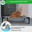 Lit surélevé pour chien avec auvent, couchage portable intérieur/extérieur
