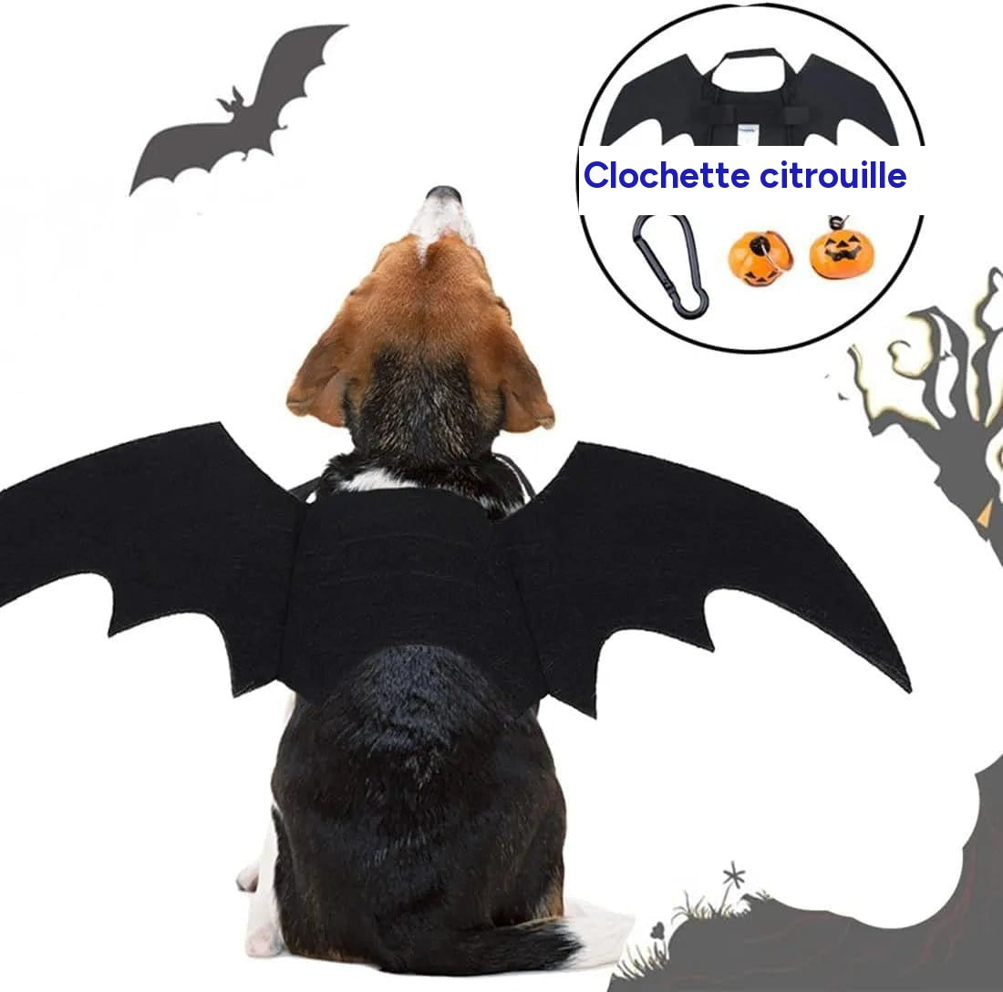 Ailes De Chauve-Souris Canines : Bell-O-Ween 🎃 - One PETS-TOP – vue 2