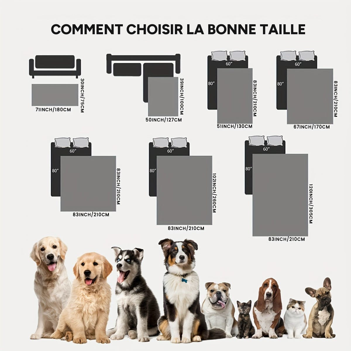 Couverture chien anti rayures