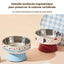 Bol surélevé en inox pour animaux - design coloré ergonomique anti-fatigue – vue 3