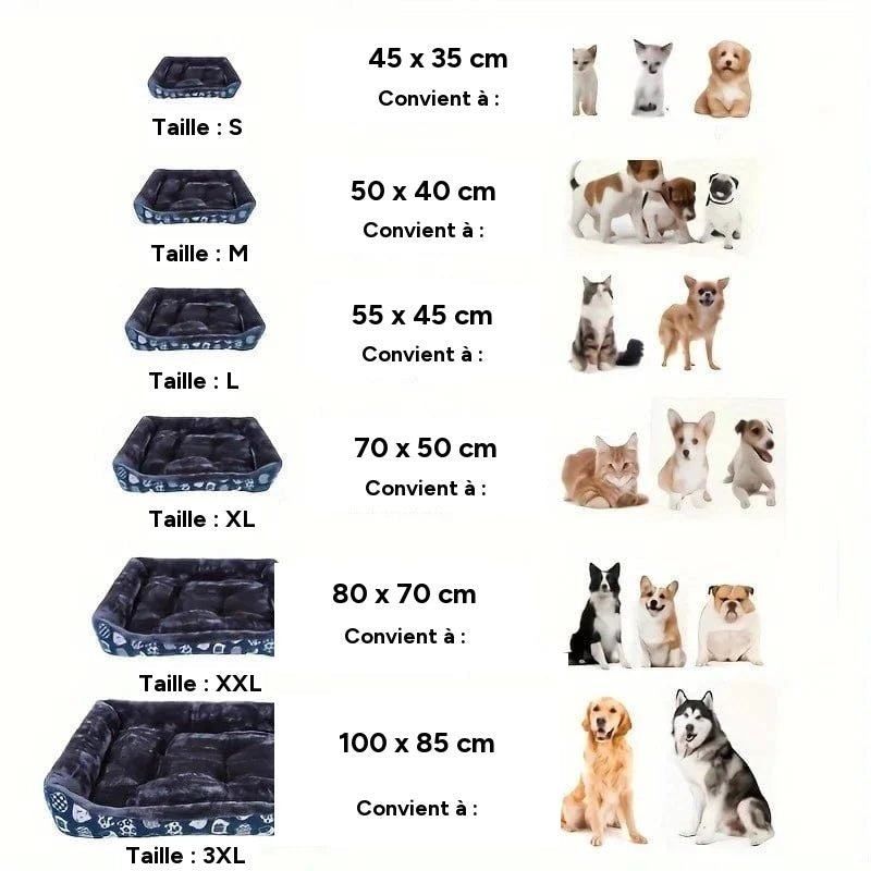 Lit pour chien chat coussin moelleux panier doux tapis de canape – vue 3