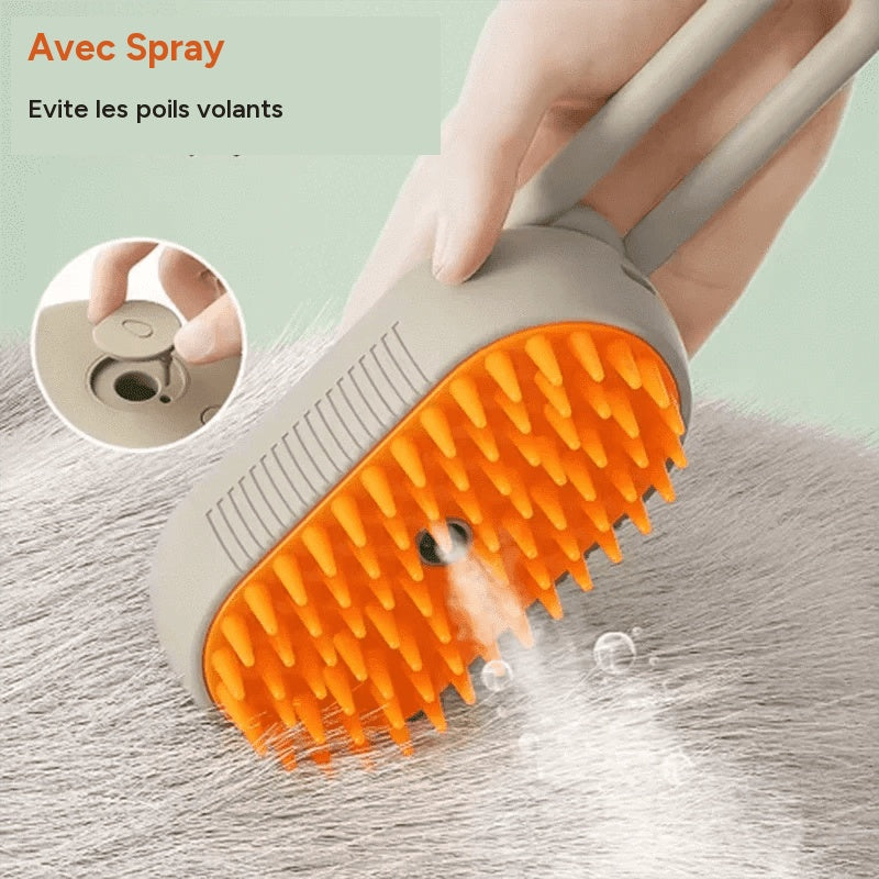 Brosse de massage a spray pour chien et chat – vue 3