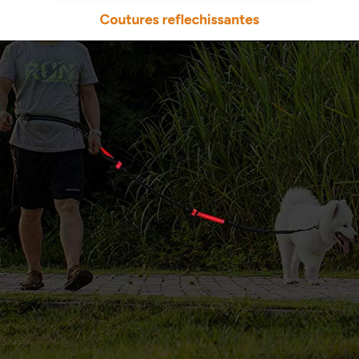 Laisse rétractable mains libres pour deux chiens - One PETS-TOP – vue 4