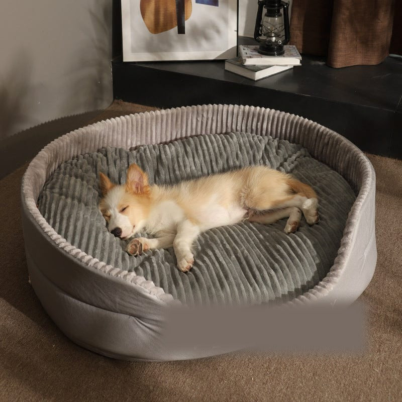 Lit ovale pour chien/chat, coussin orthopédique toutes saisons – vue 3