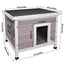 Maison en bois pour chat - niche interieure exterieure toit etanche – vue 4