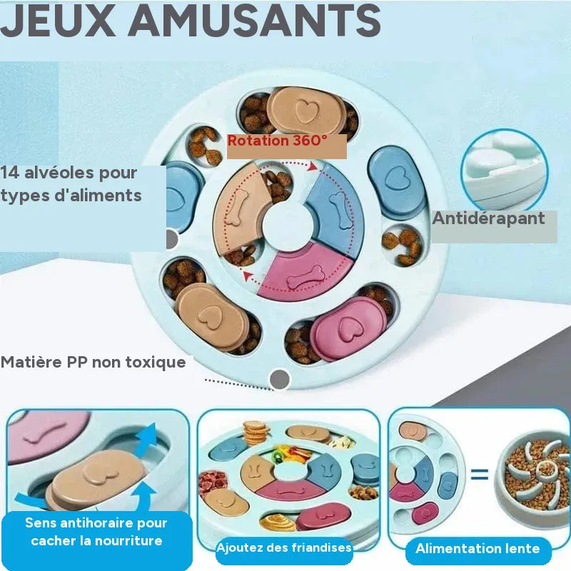 Bol cachette de nourriture pour chien – Jouet éducatif & interactif - One PETS-TOP – vue 4