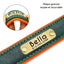 Collier en cuir personnalise pour chien avec plaque gravee nom telephone